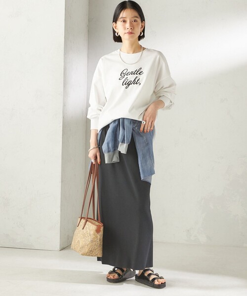 ＋81BRANCA（ハチイチブランカ）の「【SHIPS別注】81BRANCA: プリント ロングスリーブ TEE（Tシャツ/カットソー・レディース・クリアイエロー/オフホワイト/ホワイト・ONE SIZE）」の20枚目の写真