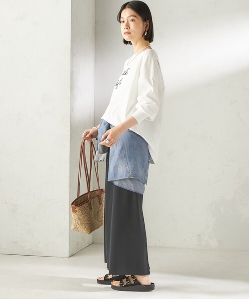 ＋81BRANCA（ハチイチブランカ）の「【SHIPS別注】81BRANCA: プリント ロングスリーブ TEE（Tシャツ/カットソー・レディース・クリアイエロー/オフホワイト/ホワイト・ONE SIZE）」の21枚目の写真