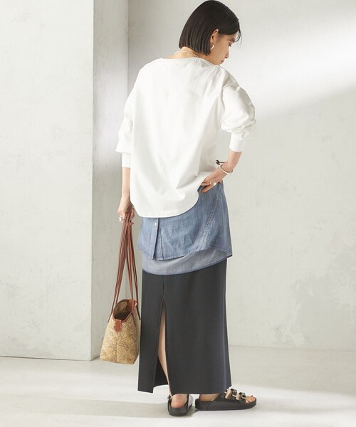＋81BRANCA（ハチイチブランカ）の「【SHIPS別注】81BRANCA: プリント ロングスリーブ TEE（Tシャツ/カットソー・レディース・クリアイエロー/オフホワイト/ホワイト・ONE SIZE）」の22枚目の写真