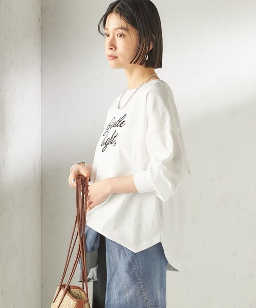 SHIPS別注】81BRANCA: プリント ロングスリーブ TEE（Tシャツ