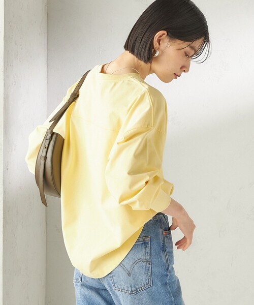 ＋81BRANCA（ハチイチブランカ）の「【SHIPS別注】81BRANCA: プリント ロングスリーブ TEE（Tシャツ/カットソー・レディース・クリアイエロー/オフホワイト/ホワイト・ONE SIZE）」の6枚目の写真