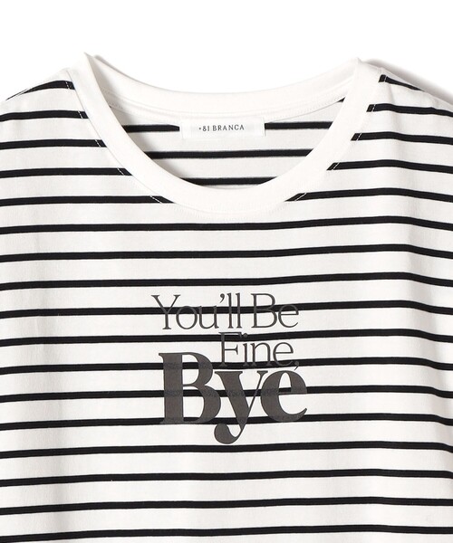 ＋81BRANCA（ハチイチブランカ）の「【SHIPS別注】81BRANCA: プリント ロングスリーブ TEE（Tシャツ/カットソー・レディース・クリアイエロー/オフホワイト/ホワイト・ONE SIZE）」の11枚目の写真
