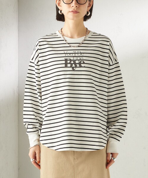 ＋81BRANCA（ハチイチブランカ）の「【SHIPS別注】81BRANCA: プリント ロングスリーブ TEE（Tシャツ/カットソー・レディース・クリアイエロー/オフホワイト/ホワイト・ONE SIZE）」の16枚目の写真