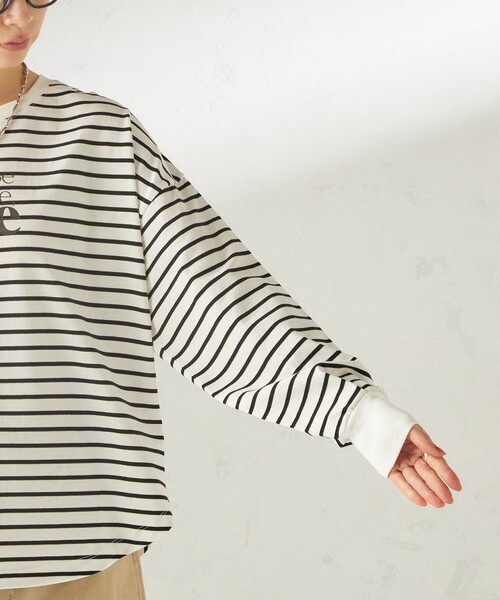 ＋81BRANCA（ハチイチブランカ）の「【SHIPS別注】81BRANCA: プリント ロングスリーブ TEE（Tシャツ/カットソー・レディース・クリアイエロー/オフホワイト/ホワイト・ONE SIZE）」の19枚目の写真