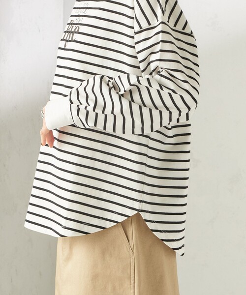 ＋81BRANCA（ハチイチブランカ）の「【SHIPS別注】81BRANCA: プリント ロングスリーブ TEE（Tシャツ/カットソー・レディース・クリアイエロー/オフホワイト/ホワイト・ONE SIZE）」の20枚目の写真