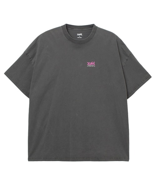 X-girl（エックスガール）の「FADED FACE S/S BIG TEE DRESS（ワンピース・レディース・ブラック/パープル/オリーブ・S/M）」の6枚目の写真