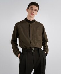 INSILENCE（インサイロンス）の「ドレープおじいちゃんシャツブラウン（シャツ/ブラウス）」