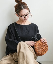 solamonat poche（ソラモナポッシェ）の「リネンキャンバス長袖ブラウジングP/O（シャツ/ブラウス）」