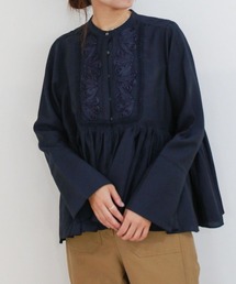 Marilyn Moon（マリリンムーン）の「code embroidery diamond tuck blouse（シャツ/ブラウス）」