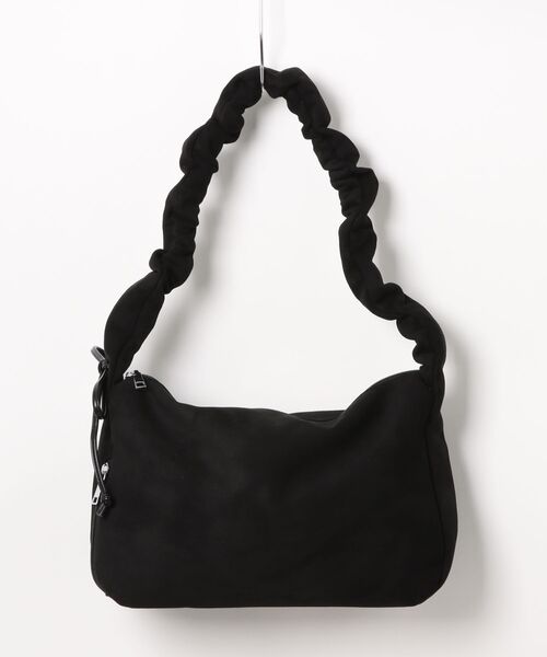 apres jour clair（アプレジュールクレア）の「【apres jour clair】クシュクシュショルダーバッグ（ハンドバッグ・レディース・ブラック/キャメル/ブラウン系その他・FREE）」の8枚目の写真