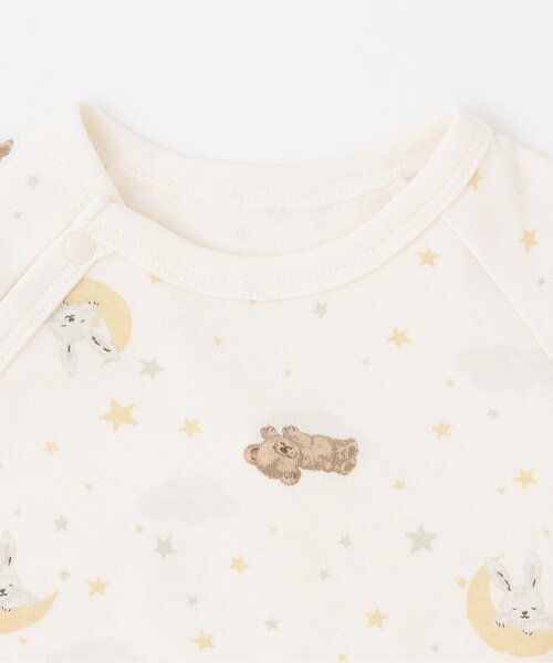 petit main(プティマイン)の「【GOODPRICE】長袖2WAYオール(ロンパース・キッズ・ライトグリーン/ピンク/ライトベージュ/クリーム/オフホワイト/ライトグレー・50-70cm)」の9枚目の写真