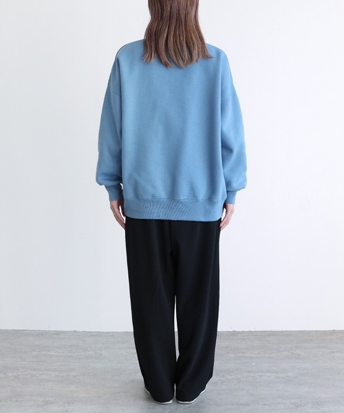 reca(レカ)の「フリンジロゴ刺繍BIGプルオーバー(スウェット・レディース・オートミール/チャコール/ブルー・FREE)」の22枚目の写真