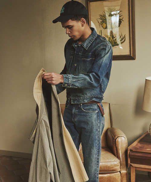 JOURNAL STANDARD(ジャーナルスタンダード)の「デニム トラッカー LOT206X(デニムジャケット・メンズ・ライトグレー/コバルトブルー・SMALL/MEDIUM/LARGE)」の7枚目の写真