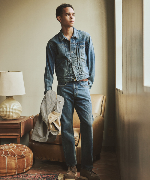 JOURNAL STANDARD(ジャーナルスタンダード)の「デニム トラッカー LOT206X(デニムジャケット・メンズ・ライトグレー/コバルトブルー・SMALL/MEDIUM/LARGE)」の9枚目の写真