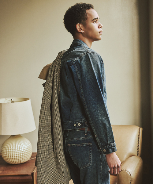 JOURNAL STANDARD(ジャーナルスタンダード)の「デニム トラッカー LOT206X(デニムジャケット・メンズ・ライトグレー/コバルトブルー・SMALL/MEDIUM/LARGE)」の11枚目の写真