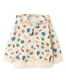 kladskap | 総柄フード着脱式長袖パーカ(Tシャツ/カットソー)