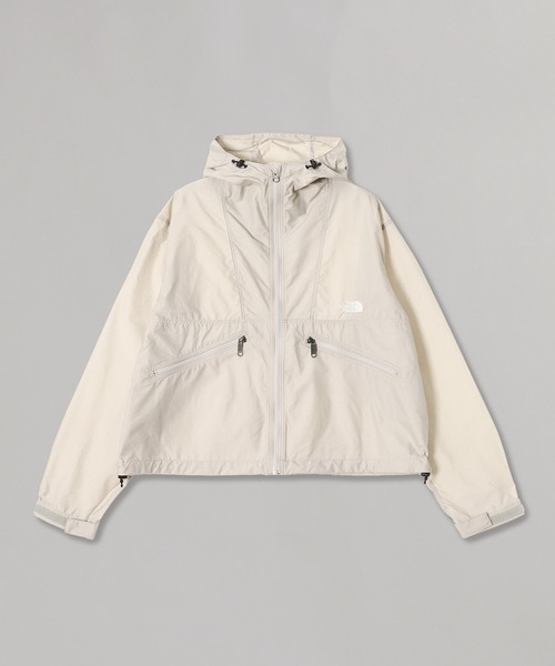 THE NORTH FACE（ザノースフェイス）の「THE NORTH FACE Short Compact Jacket NPW22630（ナイロンジャケット・レディース・ブラック/カーキ/オフホワイト・X-LARGE/MEDIUM/LARGE）」の2枚目の写真