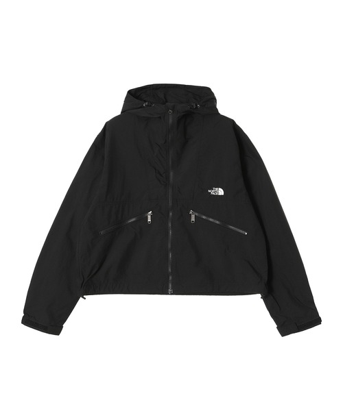 THE NORTH FACE（ザノースフェイス）の「THE NORTH FACE Short Compact Jacket NPW22630（ナイロンジャケット・レディース・ブラック/カーキ/オフホワイト・X-LARGE/MEDIUM/LARGE）」の4枚目の写真