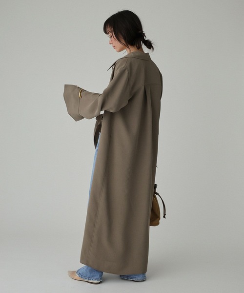 BABYLONE（バビロン）の「【UVカット×イージーケア】プルエラシャツワンピース（シャツワンピース・レディース・ピンク/レモンイエロー/カーキ・フリー）」の14枚目の写真