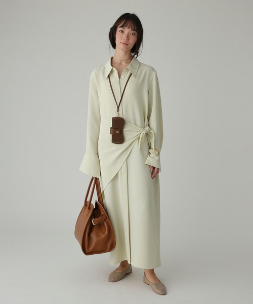 BABYLONE（バビロン）の「【UVカット×イージーケア】プルエラシャツワンピース（シャツワンピース・レディース・ピンク/レモンイエロー/カーキ・フリー）」の16枚目の写真