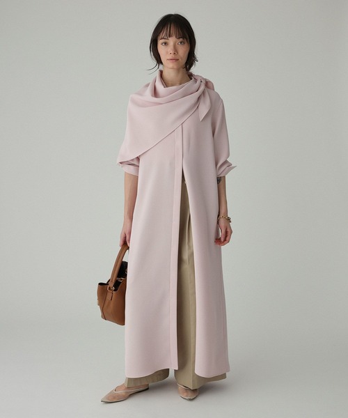 BABYLONE（バビロン）の「【UVカット×イージーケア】プルエラシャツワンピース（シャツワンピース・レディース・ピンク/レモンイエロー/カーキ・フリー）」の4枚目の写真