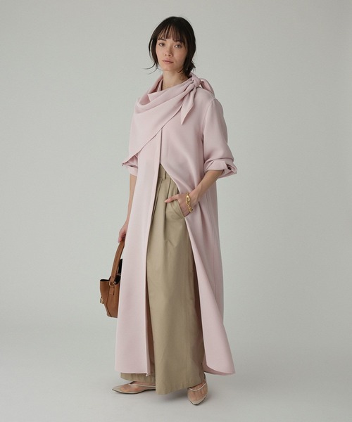 BABYLONE（バビロン）の「【UVカット×イージーケア】プルエラシャツワンピース（シャツワンピース・レディース・ピンク/レモンイエロー/カーキ・フリー）」の5枚目の写真