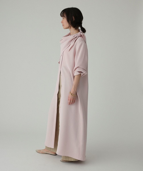 BABYLONE（バビロン）の「【UVカット×イージーケア】プルエラシャツワンピース（シャツワンピース・レディース・ピンク/レモンイエロー/カーキ・フリー）」の6枚目の写真