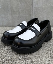 厚底4.5cmハイソール コインローファー