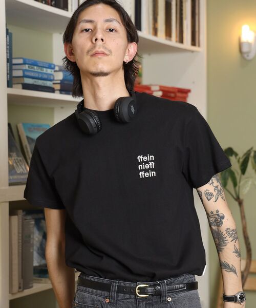 FFEIN(フェイン)の「【FFEIN(フェイン)】ワンポイント3段ロゴ刺繍ショート丈Tシャツ / クルーネック 半袖 ワンポイント シンプル 【短丈】(Tシャツ/カットソー・メンズ・ブラック/ダークグリーン/アッシュグレー/ホワイト/ネイビー/モカ・LARGE/MEDIUM/SMALL/X-LARGE)」の11枚目の写真