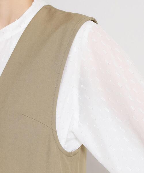 THE SHOP TK （ザ ショップ ティーケー ）の「【セレモニーにもカジュアルにも】Vネックオールインワン（サロペット/オーバーオール・レディース・サンドベージュ/ブラック・12/13）」の10枚目の写真