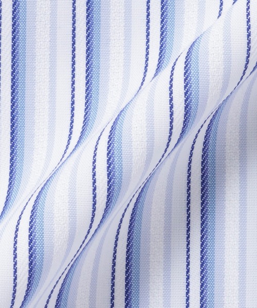TOKYO SHIRTS(トウキョウシャツ)の「【透け防止】 形態安定ノンアイロン スキッパー 長袖ビジネスワイシャツ(ビジネスシャツ・レディース・ブルー・S/M/L/LL/XL)」の5枚目の写真