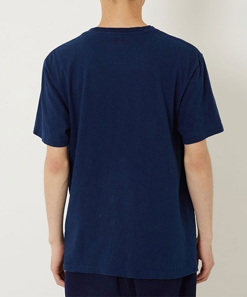 BLUE BLUE JAPAN（ブルーブルージャパン）の「クヨウバッセン インディゴTシャツ（Tシャツ/カットソー・メンズ・インディゴブルー・XL/L/S/M）」の4枚目の写真