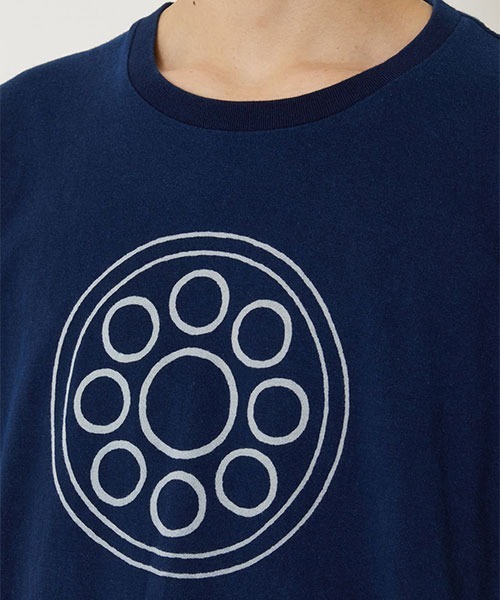 BLUE BLUE JAPAN（ブルーブルージャパン）の「クヨウバッセン インディゴTシャツ（Tシャツ/カットソー・メンズ・インディゴブルー・XL/L/S/M）」の5枚目の写真