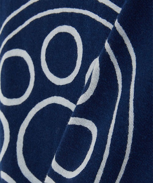 BLUE BLUE JAPAN（ブルーブルージャパン）の「クヨウバッセン インディゴTシャツ（Tシャツ/カットソー・メンズ・インディゴブルー・XL/L/S/M）」の6枚目の写真