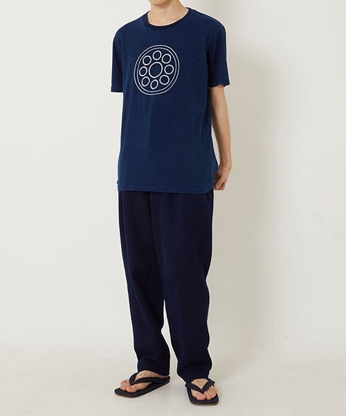 BLUE BLUE JAPAN（ブルーブルージャパン）の「クヨウバッセン インディゴTシャツ（Tシャツ/カットソー・メンズ・インディゴブルー・XL/L/S/M）」の7枚目の写真