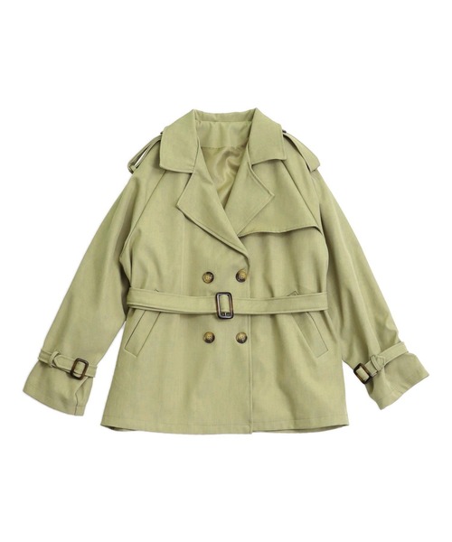 ANAP（アナップ）の「ショートトレンチコート（トレンチコート・レディース・ベージュ/カーキ・F）」の13枚目の写真