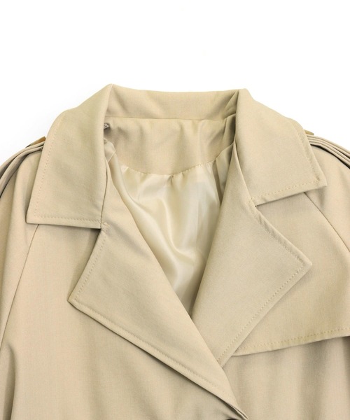 ANAP（アナップ）の「ショートトレンチコート（トレンチコート・レディース・ベージュ/カーキ・F）」の16枚目の写真