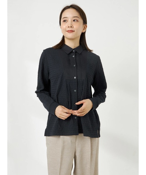 McGREGOR(マックレガー)の「ヨークデザインカットソーシャツ(Tシャツ/カットソー・レディース・サンドグレー/ネイビー・M/L)」の2枚目の写真