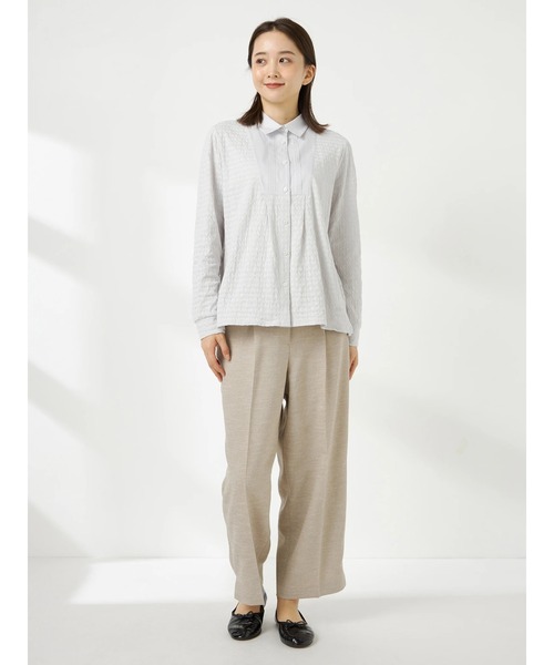 McGREGOR(マックレガー)の「ヨークデザインカットソーシャツ(Tシャツ/カットソー・レディース・サンドグレー/ネイビー・M/L)」の3枚目の写真