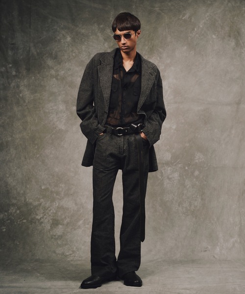 STUDIOUS(ステュディオス)の「【KOZABURO/コウザブロウ】OPAL BOXY FIT FLAP POCKET SHIRT(シャツ/ブラウス・メンズ・ブラック/ベージュ・2/1)」の20枚目の写真