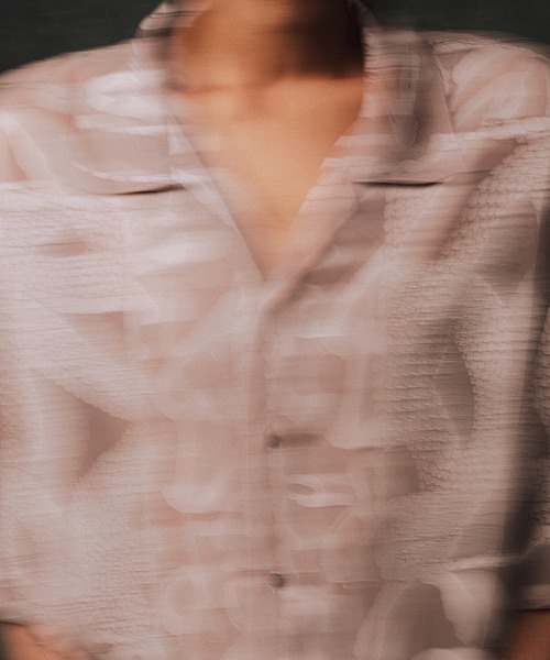 STUDIOUS(ステュディオス)の「【KOZABURO/コウザブロウ】OPAL BOXY FIT FLAP POCKET SHIRT(シャツ/ブラウス・メンズ・ブラック/ベージュ・2/1)」の5枚目の写真