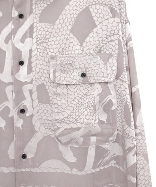 STUDIOUS(ステュディオス)の「【KOZABURO/コウザブロウ】OPAL BOXY FIT FLAP POCKET SHIRT(シャツ/ブラウス・メンズ・ブラック/ベージュ・2/1)」の7枚目の写真