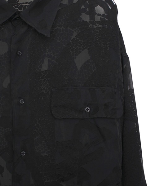 STUDIOUS(ステュディオス)の「【KOZABURO/コウザブロウ】OPAL BOXY FIT FLAP POCKET SHIRT(シャツ/ブラウス・メンズ・ブラック/ベージュ・2/1)」の15枚目の写真