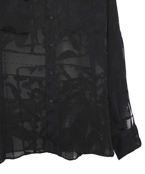 STUDIOUS(ステュディオス)の「【KOZABURO/コウザブロウ】OPAL BOXY FIT FLAP POCKET SHIRT(シャツ/ブラウス・メンズ・ブラック/ベージュ・2/1)」の16枚目の写真