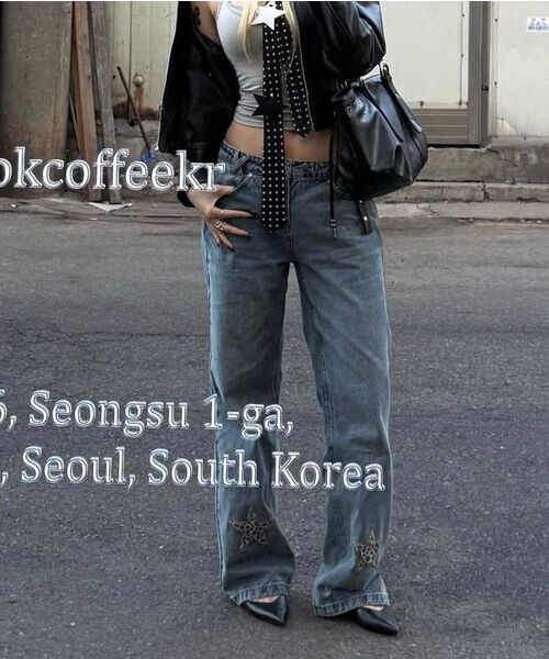 NYXX(エヌワイエックスエックス)の「STAR APLIQUE DENIM PANTS LIGHT BLUE(デニムパンツ・レディース・その他・SMALL/MEDIUM)」の3枚目の写真