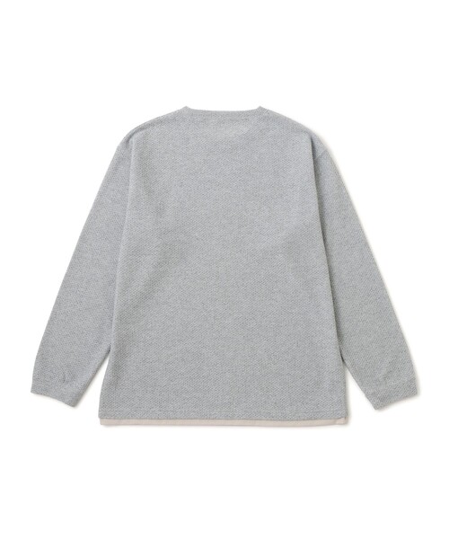  j.n.r.d（ジェー・エヌ・アール・ディー）の「ツイードフェイクレイヤードプルオーバー（Tシャツ/カットソー・メンズ・ブルー系その他3/ホワイト系その他5/ライトグレー・M/LL/L）」の4枚目の写真