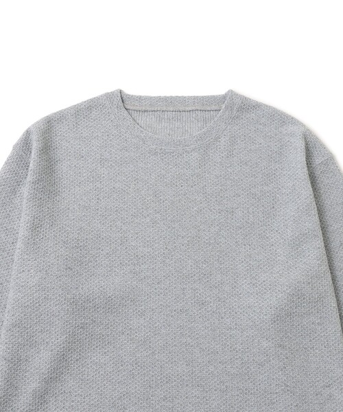  j.n.r.d（ジェー・エヌ・アール・ディー）の「ツイードフェイクレイヤードプルオーバー（Tシャツ/カットソー・メンズ・ブルー系その他3/ホワイト系その他5/ライトグレー・M/LL/L）」の5枚目の写真