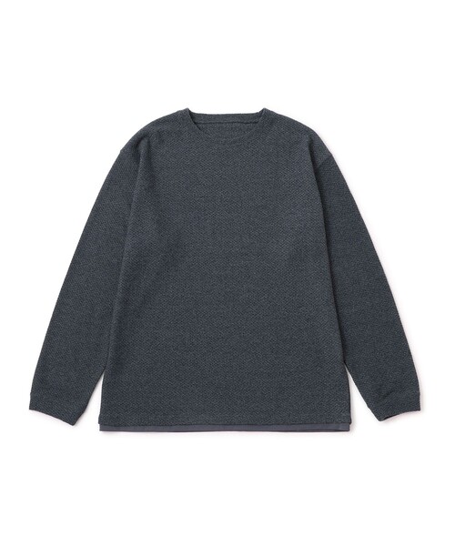  j.n.r.d（ジェー・エヌ・アール・ディー）の「ツイードフェイクレイヤードプルオーバー（Tシャツ/カットソー・メンズ・ブルー系その他3/ホワイト系その他5/ライトグレー・M/LL/L）」の13枚目の写真