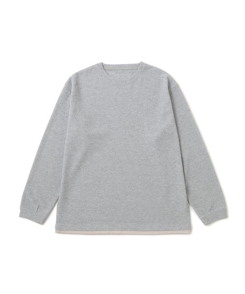  j.n.r.d（ジェー・エヌ・アール・ディー）の「ツイードフェイクレイヤードプルオーバー（Tシャツ/カットソー・メンズ・ブルー系その他3/ホワイト系その他5/ライトグレー・M/LL/L）」の15枚目の写真