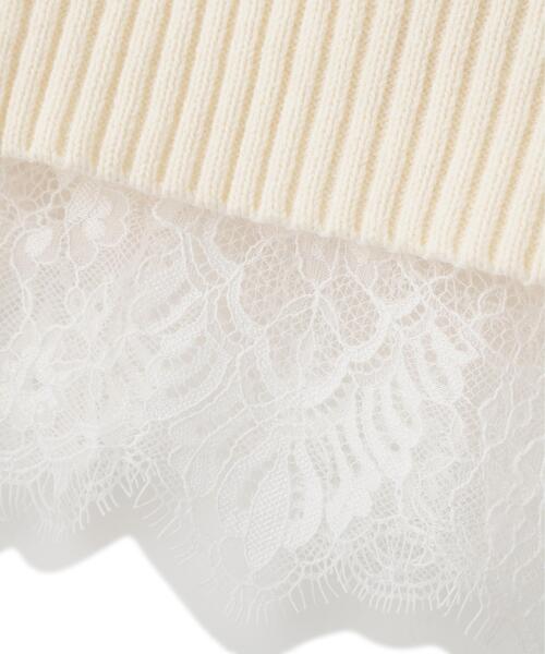 PROPORTION BODY DRESSING（プロポーションボディドレッシング）の「＜Ｅ＞スプリングレースレイヤード風ニットワンピース / 1216147201（ワンピース・レディース・ホワイト系その他/イエロー/ネイビー・P/S/MEDIUM）」の10枚目の写真